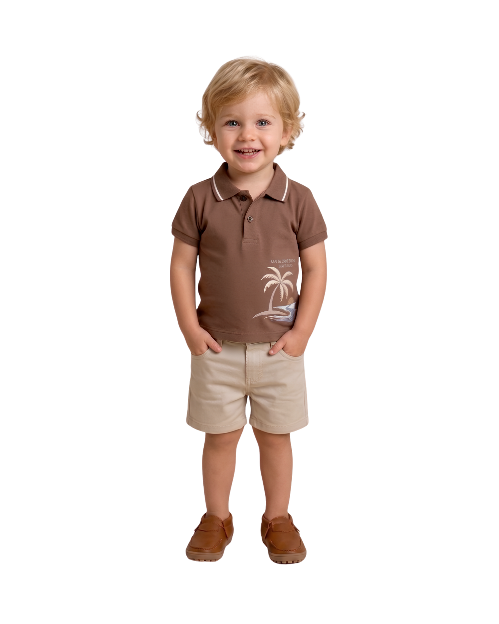 Tropical Palm Polo Set