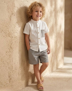 Little Gentleman's Summer Shorts Set