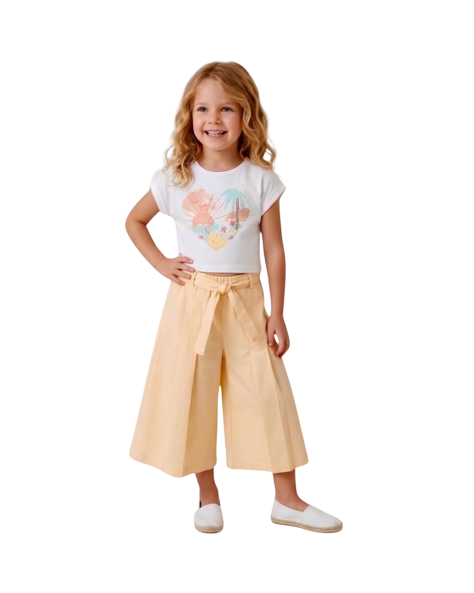 Yellow Sunshine Wide-Leg Set